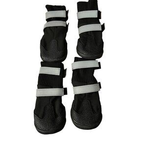 Youly All Weather Dog Boots the Adventurer Water Resistant Neoprene Medium Black